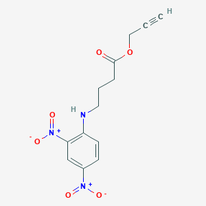 molecular formula C13H13N3O6 B5138431 2-propyn-1-yl 4-[(2,4-dinitrophenyl)amino]butanoate 