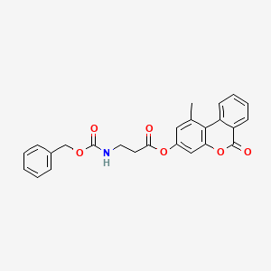 molecular formula C25H21NO6 B5138453 1-methyl-6-oxo-6H-benzo[c]chromen-3-yl N-[(benzyloxy)carbonyl]-beta-alaninate 
