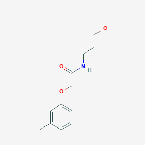 molecular formula C13H19NO3 B5138530 N-(3-methoxypropyl)-2-(3-methylphenoxy)acetamide 