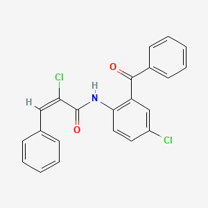 molecular formula C22H15Cl2NO2 B5138547 N-(2-benzoyl-4-chlorophenyl)-2-chloro-3-phenylacrylamide 