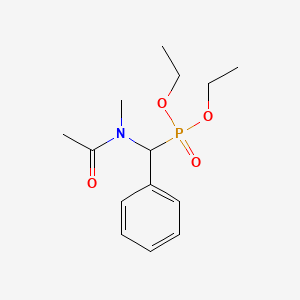 molecular formula C14H22NO4P B5138552 diethyl [[acetyl(methyl)amino](phenyl)methyl]phosphonate 