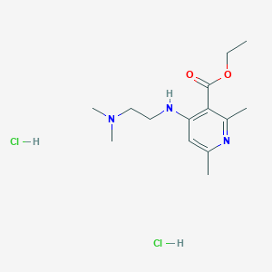 ethyl 4-{[2-(dimethylamino)ethyl]amino}-2,6-dimethylnicotinate dihydrochloride