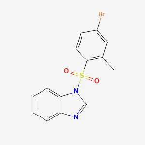 molecular formula C14H11BrN2O2S B5138570 1-[(4-bromo-2-methylphenyl)sulfonyl]-1H-benzimidazole 
