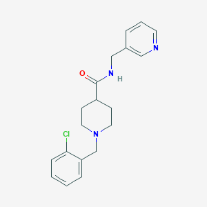 molecular formula C19H22ClN3O B5138579 1-(2-chlorobenzyl)-N-(3-pyridinylmethyl)-4-piperidinecarboxamide 