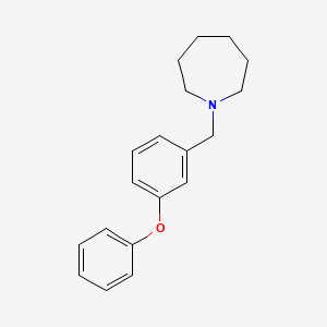 molecular formula C19H23NO B5138652 1-(3-phenoxybenzyl)azepane 