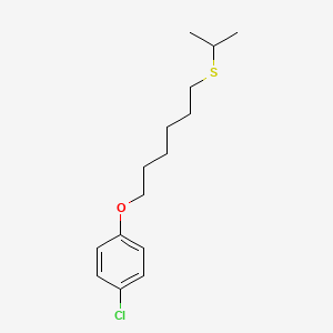 molecular formula C15H23ClOS B5138666 1-chloro-4-{[6-(isopropylthio)hexyl]oxy}benzene 