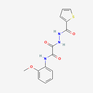 molecular formula C14H13N3O4S B5138694 N-(2-methoxyphenyl)-2-oxo-2-[2-(2-thienylcarbonyl)hydrazino]acetamide 