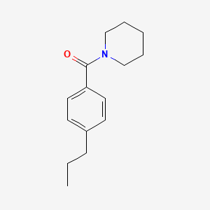 molecular formula C15H21NO B5138706 1-(4-propylbenzoyl)piperidine 