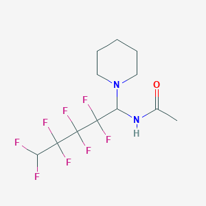 molecular formula C12H16F8N2O B5138710 N-[2,2,3,3,4,4,5,5-octafluoro-1-(1-piperidinyl)pentyl]acetamide 