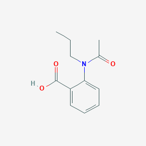 molecular formula C12H15NO3 B5138726 2-[acetyl(propyl)amino]benzoic acid 