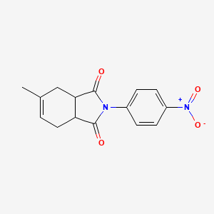 molecular formula C15H14N2O4 B5138742 5-methyl-2-(4-nitrophenyl)-3a,4,7,7a-tetrahydro-1H-isoindole-1,3(2H)-dione 