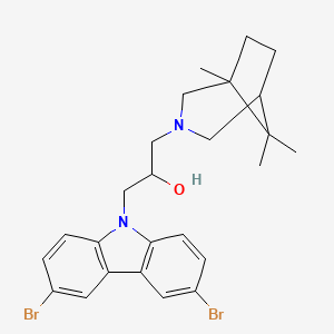 molecular formula C25H30Br2N2O B5138754 1-(3,6-dibromo-9H-carbazol-9-yl)-3-(1,8,8-trimethyl-3-azabicyclo[3.2.1]oct-3-yl)-2-propanol 