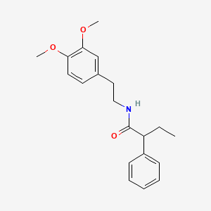 molecular formula C20H25NO3 B5138817 N-[2-(3,4-dimethoxyphenyl)ethyl]-2-phenylbutanamide 