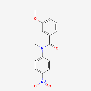 molecular formula C15H14N2O4 B5138832 3-methoxy-N-methyl-N-(4-nitrophenyl)benzamide 