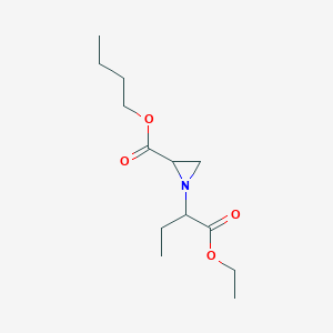 molecular formula C13H23NO4 B5138843 butyl 1-[1-(ethoxycarbonyl)propyl]-2-aziridinecarboxylate 