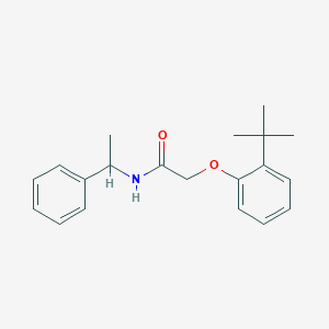 2-(2-tert-butylphenoxy)-N-(1-phenylethyl)acetamide