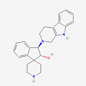 (2R*,3R*)-3-(1,3,4,9-tetrahydro-2H-beta-carbolin-2-yl)-2,3-dihydrospiro[indene-1,4'-piperidin]-2-ol