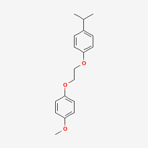molecular formula C18H22O3 B5138982 1-isopropyl-4-[2-(4-methoxyphenoxy)ethoxy]benzene 