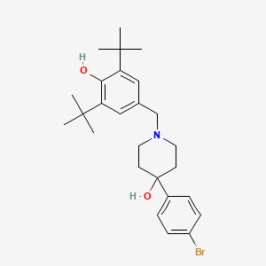 molecular formula C26H36BrNO2 B5138999 4-(4-bromophenyl)-1-(3,5-di-tert-butyl-4-hydroxybenzyl)-4-piperidinol 