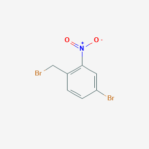 molecular formula C7H5Br2NO2 B051390 4-Bromo-1-(bromomethyl)-2-nitrobenzene CAS No. 82420-34-6