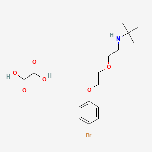 molecular formula C16H24BrNO6 B5139027 N-{2-[2-(4-bromophenoxy)ethoxy]ethyl}-2-methyl-2-propanamine oxalate 