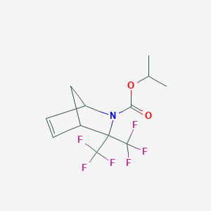 molecular formula C12H13F6NO2 B5139091 isopropyl 3,3-bis(trifluoromethyl)-2-azabicyclo[2.2.1]hept-5-ene-2-carboxylate 