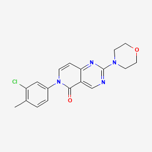 molecular formula C18H17ClN4O2 B5139111 6-(3-chloro-4-methylphenyl)-2-(4-morpholinyl)pyrido[4,3-d]pyrimidin-5(6H)-one 