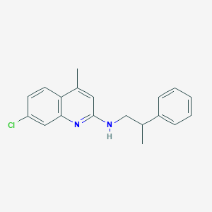 molecular formula C19H19ClN2 B5139116 7-chloro-4-methyl-N-(2-phenylpropyl)-2-quinolinamine 