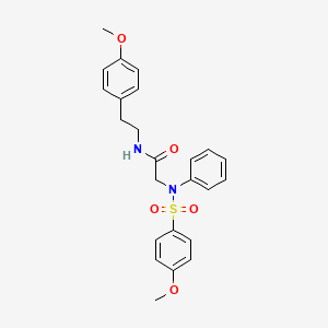 molecular formula C24H26N2O5S B5139152 N~1~-[2-(4-methoxyphenyl)ethyl]-N~2~-[(4-methoxyphenyl)sulfonyl]-N~2~-phenylglycinamide 