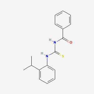 molecular formula C17H18N2OS B5139163 N-{[(2-isopropylphenyl)amino]carbonothioyl}benzamide 