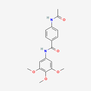 molecular formula C18H20N2O5 B5139188 4-(acetylamino)-N-(3,4,5-trimethoxyphenyl)benzamide 