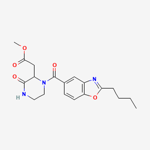 methyl {1-[(2-butyl-1,3-benzoxazol-5-yl)carbonyl]-3-oxo-2-piperazinyl}acetate