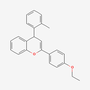 molecular formula C24H22O2 B5139217 2-(4-ethoxyphenyl)-4-(2-methylphenyl)-4H-chromene 