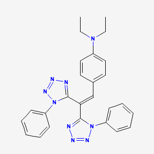 molecular formula C26H25N9 B5139220 4-[2,2-bis(1-phenyl-1H-tetrazol-5-yl)vinyl]-N,N-diethylaniline 
