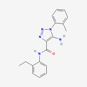 molecular formula C18H19N5O B5139229 5-amino-N-(2-ethylphenyl)-1-(2-methylphenyl)-1H-1,2,3-triazole-4-carboxamide 
