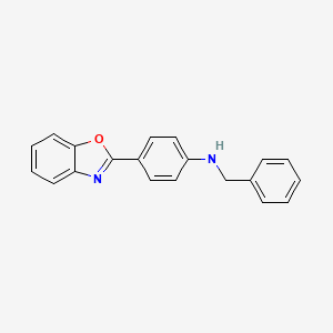 molecular formula C20H16N2O B5139289 4-(1,3-benzoxazol-2-yl)-N-benzylaniline 