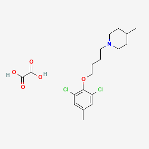 molecular formula C19H27Cl2NO5 B5139301 1-[4-(2,6-dichloro-4-methylphenoxy)butyl]-4-methylpiperidine oxalate 