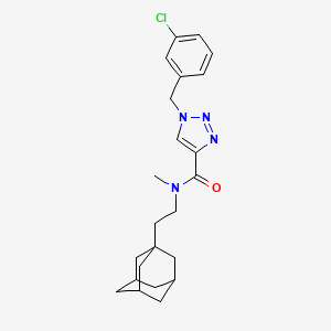 molecular formula C23H29ClN4O B5139399 N-[2-(1-adamantyl)ethyl]-1-(3-chlorobenzyl)-N-methyl-1H-1,2,3-triazole-4-carboxamide 
