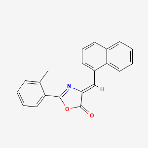 molecular formula C21H15NO2 B5139422 2-(2-methylphenyl)-4-(1-naphthylmethylene)-1,3-oxazol-5(4H)-one 