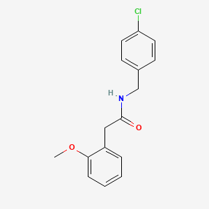molecular formula C16H16ClNO2 B5139499 N-(4-chlorobenzyl)-2-(2-methoxyphenyl)acetamide 