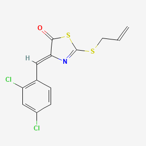 molecular formula C13H9Cl2NOS2 B5139520 2-(allylthio)-4-(2,4-dichlorobenzylidene)-1,3-thiazol-5(4H)-one 