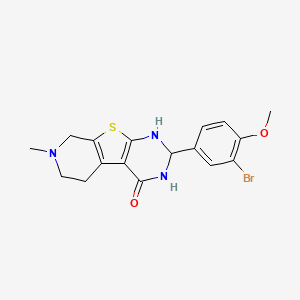 molecular formula C17H18BrN3O2S B5139541 2-(3-bromo-4-methoxyphenyl)-7-methyl-2,3,5,6,7,8-hexahydropyrido[4',3':4,5]thieno[2,3-d]pyrimidin-4(1H)-one 