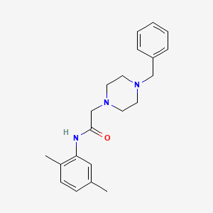 molecular formula C21H27N3O B5139549 2-(4-benzyl-1-piperazinyl)-N-(2,5-dimethylphenyl)acetamide 