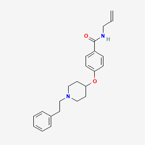 molecular formula C23H28N2O2 B5139561 N-allyl-4-{[1-(2-phenylethyl)-4-piperidinyl]oxy}benzamide 