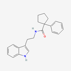 molecular formula C22H24N2O B5139591 N-[2-(1H-indol-3-yl)ethyl]-1-phenylcyclopentanecarboxamide 
