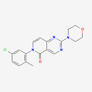 molecular formula C18H17ClN4O2 B5139595 6-(5-chloro-2-methylphenyl)-2-(4-morpholinyl)pyrido[4,3-d]pyrimidin-5(6H)-one 