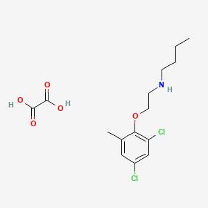 molecular formula C15H21Cl2NO5 B5139613 N-[2-(2,4-dichloro-6-methylphenoxy)ethyl]-1-butanamine oxalate 