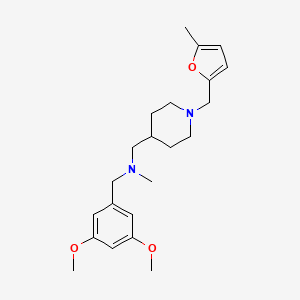 molecular formula C22H32N2O3 B5139651 (3,5-dimethoxybenzyl)methyl({1-[(5-methyl-2-furyl)methyl]-4-piperidinyl}methyl)amine 