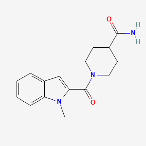 molecular formula C16H19N3O2 B5139693 1-[(1-methyl-1H-indol-2-yl)carbonyl]-4-piperidinecarboxamide 