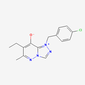 molecular formula C15H15ClN4O B5139712 1-(4-chlorobenzyl)-7-ethyl-6-methyl-1H-[1,2,4]triazolo[4,3-b]pyridazin-4-ium-8-olate 